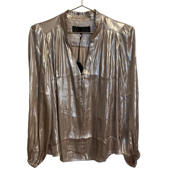 Fat Face Tops - Fat Face Eloise Metallic Blouse Size 6 NWT